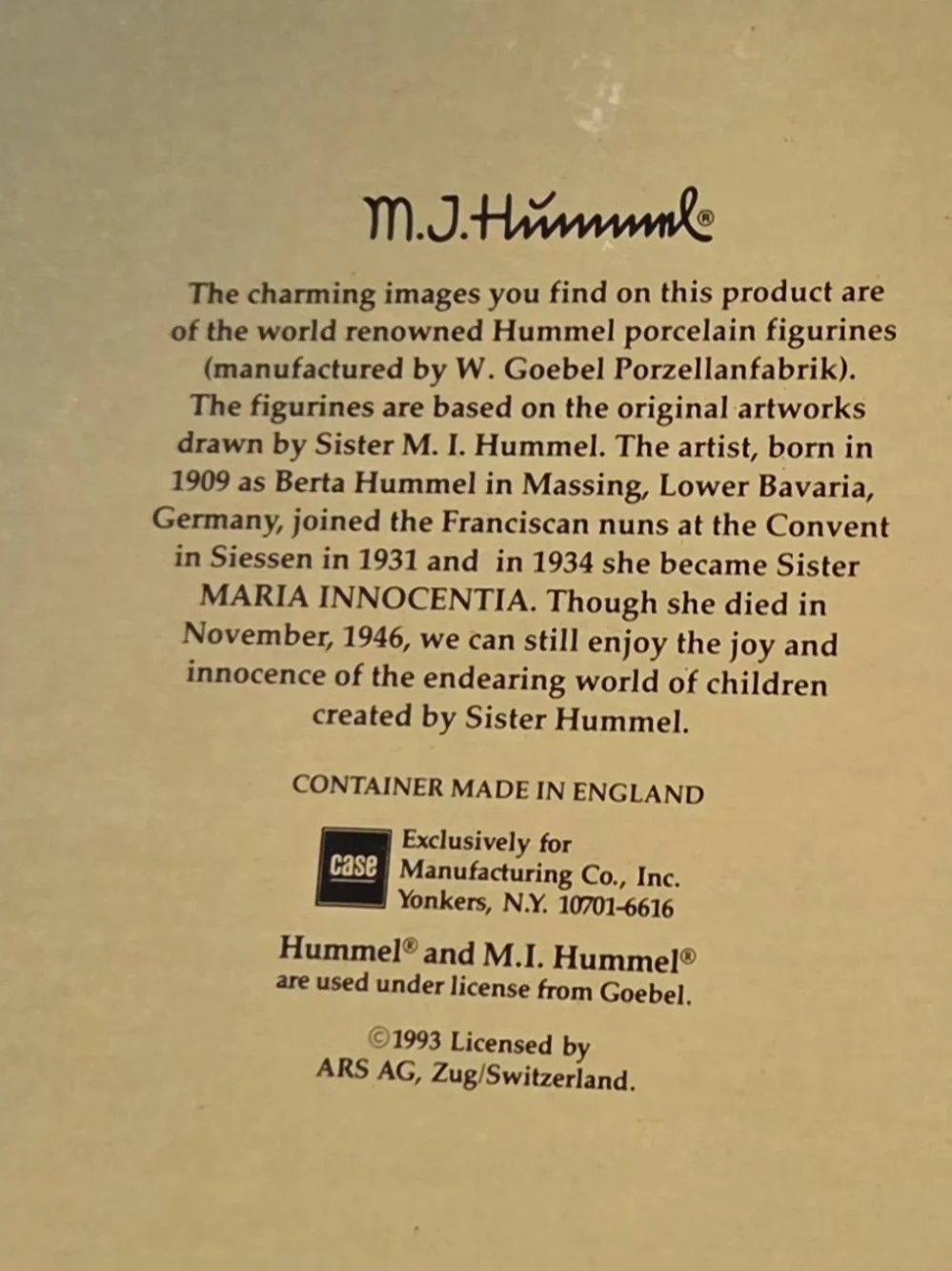 Hummel 1993 mj